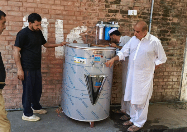 Electric water cooler installation in Mardan Jail